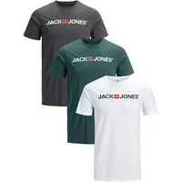 Jack & Jones T-Shirt Stilvolles Slim-Fit oder Regular Shirt mit Printdruck (3er-Pack) Printdruck