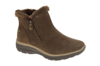 Skechers 168042 CHOC Easy Going Damen Stiefeletten Braun Memory Foam