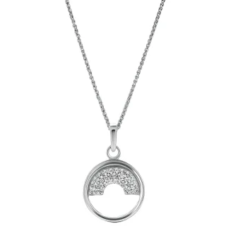 Orphelia 'Tista' Damen-Anhänger aus 925er Sterlingsilber mit Kette – Silber ZH-7586