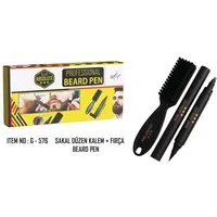 Nano Absolute Bartfarbe Bartfüllungsstift Beard Pencil Bartstift mit Bartbürste G-576, 1-tlg.