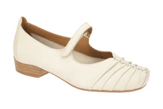 Everybody 30508H2296 GL803 GALEGA Beige Riemchen Pumps Echtleder Klettverschl...