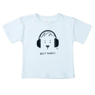 STACCATO - Kn.-T-Shirt, oversized light sky-structure - Gr. - 116/122