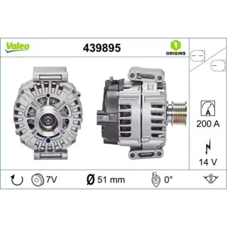 Valeo Generator  200A Mercedes Cls E-Klasse 439895