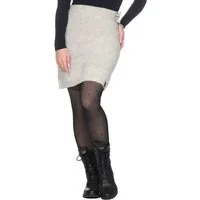 KUNST UND MAGIE Strickrock Klassischer Boho Strickrock Rock Winter Wolle