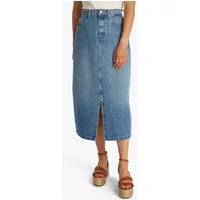Tommy Hilfiger Jeansrock DNM MIDI STRAIGHT SKIRT HW UMA in blauer Waschung