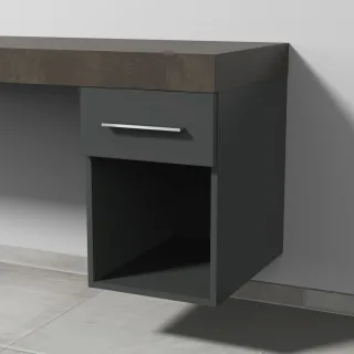 Sanipa Anbau-/Solitärschrank 2morrow (G1351) 510x350x520 Anthrazit-Matt, G135122 G135122