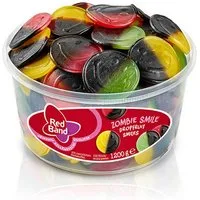 Red Band Süßigkeit, Red Band Zombie Smile Fruchtgummi und Lakritz 3 fach sortiert 1200g