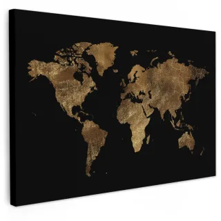 MuchoWow Leinwandbild, Gold, Textil, Kiefer, Rechteckig, 120x80 cm, FSC 100%, gerahmt, Bilder und Zubehör, Wandbilder, Leinwandbilder