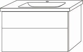 Sanipa Waschtischunterbau mit Auszügen 3way BP4651R