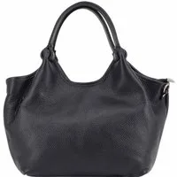 ITALYSHOP24 Shopper Made in Italy Damen Leder Tasche Tote Bag Business Handtasche Freizeit, Schultertasche Crossbody Beuteltasche Henkeltasche Ledertasche Urlaub
