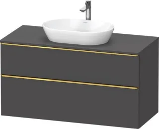 Duravit D-Neo Konsolenwaschtischunterbau wandhängend Graphit Matt 1200x550x664 mm - DE4969034490000 DE4969034490000