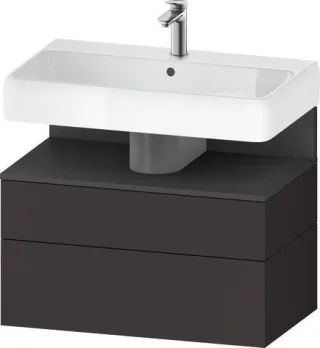 Duravit Qatego Waschtischunterbau wandhängend Graphit Supermatt 790x470x590 mm - QA4394049800000 QA4394049800000