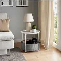 Vicco Couchtisch Liva, Weiß, 47 x 50 cm (1-St)