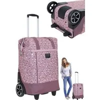 PUNTA Einkaufstrolley Big Wheel große Räder 40 Liter Einkaufsroller, Trolley Shopper Einkaufskorb Einkaufstrolly 10303 + Thermo Tasche