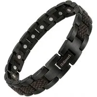 Holzwerk Edelstahlarmband Magnet Holz Armband, Armkette Gliederarmband, inklusive Armbandkürzer, Holz Unikate, ideal auch als Geschenk
