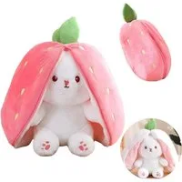 Fun Trading Plüschfigur Wende Plüsch Hase Erdbeere / Karotte