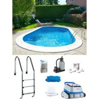 my POOL BWT Ovalpool POWER, BxLxH: 360x623x150 cm (Komplett-Set, 7-tlg), in 2 Folienfarben erhältlich, inkl. Poolroboter POWER ONE4ALL
