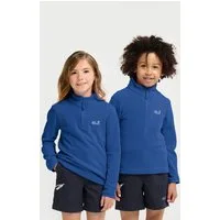 Jack Wolfskin Stehkragenpullover TAUNUS 100 HZ K Kinder-Fleecepullover, Halfzip-Reißverschluss, Stehkragen