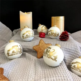 Christbaumkugeln | Glaskugeln | Weihnachtsbaumschmuck | 4er Set