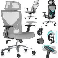 KESSER Schreibtischstuhl, mit verstellbaren Armlehnen Drehstuhl Schreibtischstuhl ergonomisch