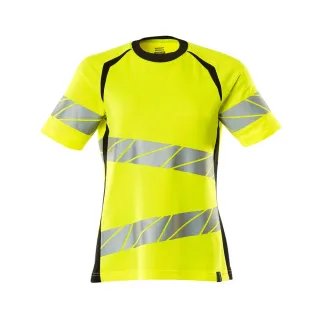 MASCOT Damen T-Shirt Hi-vis Gelb / Schwarz L - 19092-771-1709-LONE