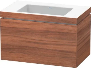 Duravit L-Cube c-bonded Set wandhängend Nussbaum Matt 800x480x500 mm - LC6917N7979 LC6917N7979