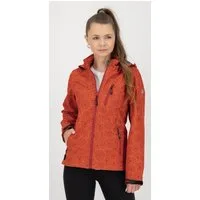 DEPROC Active Softshelljacke SHELBY PEAK DC leichte Softshelljacke mit All-Over-Print und abnehmbarer Kapuze