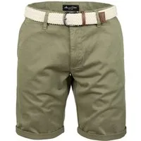 Amaci&Sons Chinoshorts BERWYN Chinoshort inkl. Gürtel Herren Bermuda Short Hose Regular Fit inkl. Gürtel