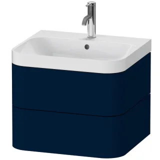 Duravit Happy D.2 Plus c-shaped Set wandhängend Nachtblau Seidenmatt 575x490x480 mm - HP4345O9898 HP4345O9898