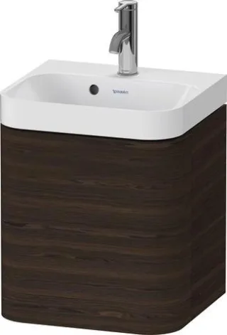 Duravit Happy D.2 Plus c-shaped Set wandhängend Nussbaum gebürstet 400x360x480 mm - HP4340O69690000 HP4340O69690000