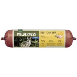 REAL NATURE WILDERNESS Nassfutter Adult, Best Chicken, Huhn mit Buchweizen und Kürbis 24x800 g