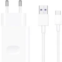 Huawei CP404B Ladegerät 22,5W inkl. Ladekabel USB-C Smartphone-Ladegerät (SuperCharge-Technologie Kabellänge 1 Meter Weiß)