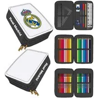 Cerda Schreibgeräteetui Real Madrid Etui für Schule Komplettes Schreibset, (24-tlg)