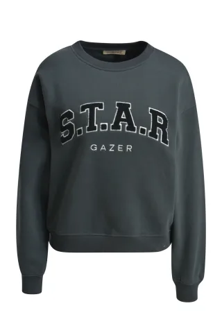 Smith&Soul - Relaxed College Sweatshirt anthracite - Gr. - XXL