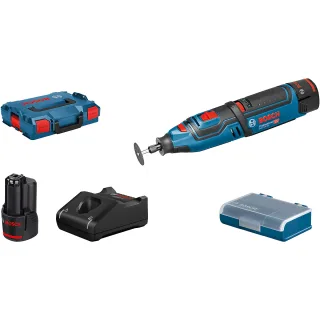 Bosch Akku-Rotationswerkzeug GRO 12V-35, mit 2 x 2.0 Ah Li-Ion Akku, L-BOXX - 06019C5001