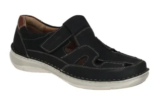 Josef Seibel Herrenschuhe 44981 518 505 dunkelblau Nubuck Slipper flexibel- l...