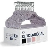 Blumtal Kleiderbügel Rutschfest - Samtoptik - Platzsparend, (100-tlg), Premium inkl. Krawattenhalter, 360° drehbar, Anti-Rutsch Bügel