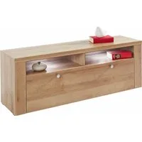 OTTO home Lowboard Larona, zeitloses TV Board mit 1 Klappe und 2 offenen Fächern, Breite 140 cm, Fernsehbank, viel Stauraum, dekorative Rahmenoptik