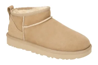 UGG 1116109 SAN Damen Winterstiefel Beige Sand Flach Kn?chelhoch Extra Leicht