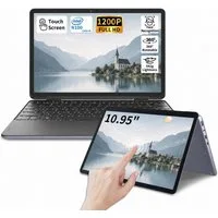 LONGEVINCE 2-in-1 Touchscreen Laptop 10,95", 16GB RAM Notebook (27,81 cm/10,95 Zoll, Intel, Intel UHD Graphics, 16 GB, 512 GB SSD, 360° Convertible, Intel N100, Windows 11 Pro, 4000mAh Akku)