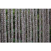 La Tenda Insektenschutz-Vorhang Türvorhang LUCCA 2 Streifenvorhang grau, 90 x 210 cm, PVC - Länge und Breite individuell kürzbar