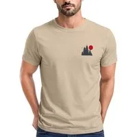 Neverless Print-Shirt Herren T-Shirt Logo Print Wald Silhouette Natur Aufdruck Outdoor mit Print