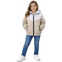 Girls Fashion Allwetterjacke Übergangsjacke mit Kapuze Kinder Jacke MH7273