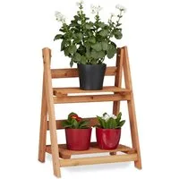 relaxdays Blumenständer Blumentreppe aus Holz (1 St), M