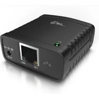 CSL LAN Printserver mit Netzteil, Fast Ethernet USB 2.0 High Speed, USB-Adapter, Netzwerk USB zu RJ45, DHCP, LRP Print Server für PC & MAC, Windows 10