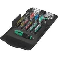 Set Kraftform Kompakt 100, Werkzeug-Set inkl. Winkelschlüssel, 1/4", Textil-Box