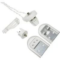 GARDINIA Sichtschutzbefestigungen Zubehör-Set Seitenzug-Umbausatz, Kettenzugrollos, Rollos, (1-tlg), für Seitenzugrollos