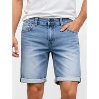 SUBLEVEL Shorts Herren Sweat Denim Bermuda Shorts Sommer Freizeit Hose Elastisches Material, Bewegungsfreundlich, Leichtes Material