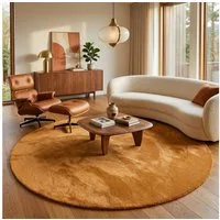 Snapstyle Hochflor-Teppich Super Soft Hochflorteppich Livorno Rund, Rund, Höhe: 17 mm