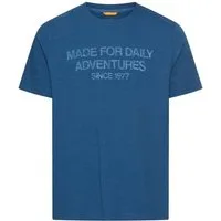 camel active Rundhalsshirt Sommershirt mit Frontprint